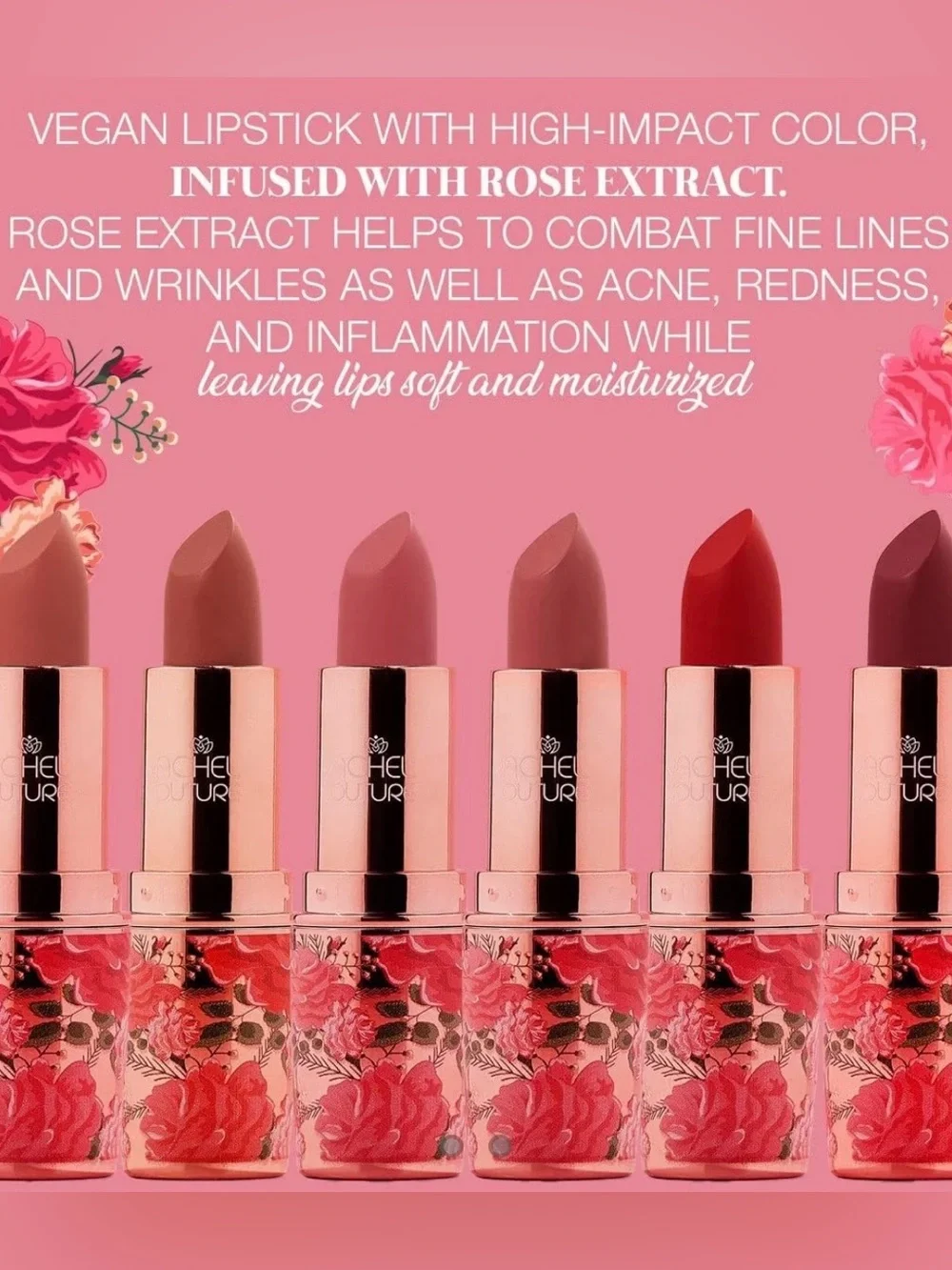 Rachel Couture Matte Lipstick in Henna 3.6g BRAND NEW IN BOX